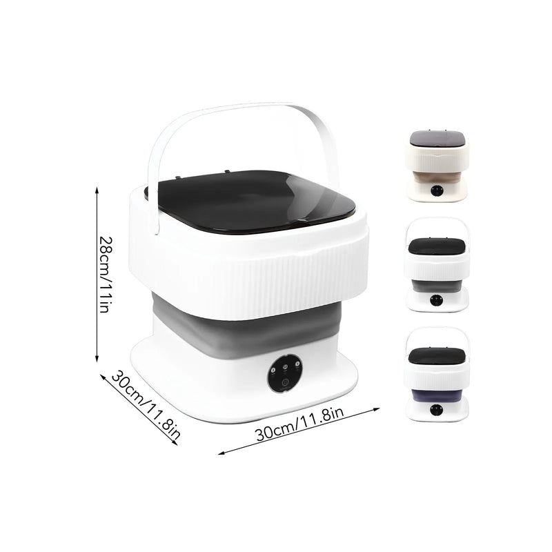 Mini Washing Machine Foldable Washing Machine 10L Capacity Portable Mini Washer for Baby Clothes Underwear Socks