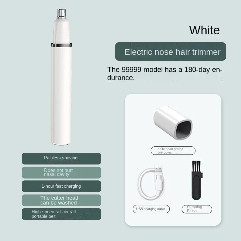 Electric Ear Nose Hair Trimmer Painless USB Rechargeable Waterproof For Men and Women Nose Eyebrow Facial Hair Removal