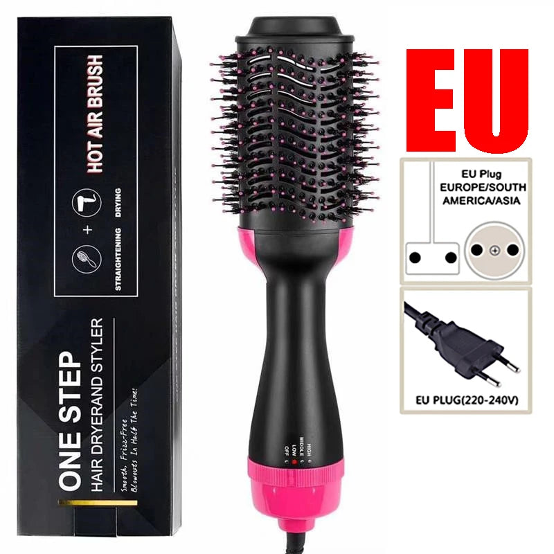 3 in 1 Hair Dryer Brush Dryer and Straightening Brush One Step Hot Air Brush Women's Hair Brush Professional Hair Straightener