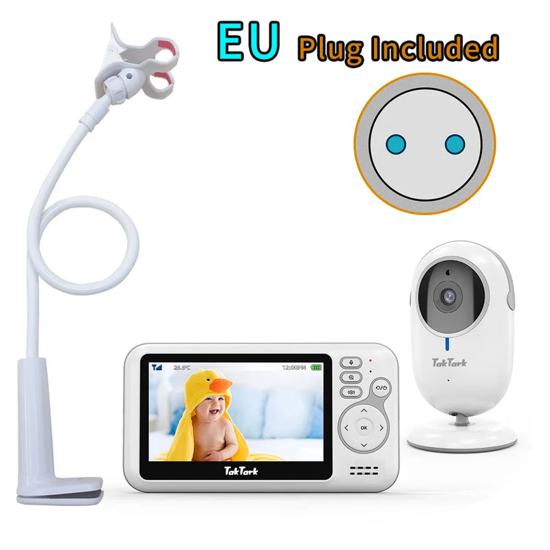 4.3 Inch Video Baby Monitor With Digital Zoom Surveillance Camera Auto Night Vision Two Way Intercom Babysitter Security Nanny