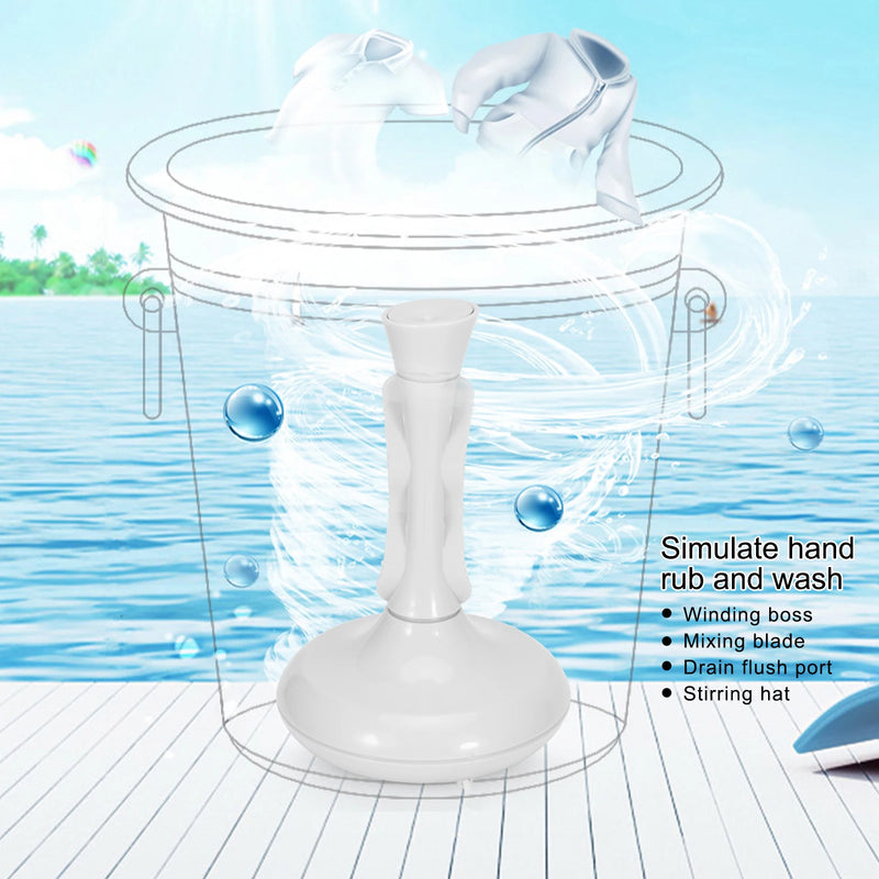 Washing Machine, Laundry Washer, 360 Degree Mini Portable Ultrasonic Washing Machine USB Powered Underwear Socks Washer