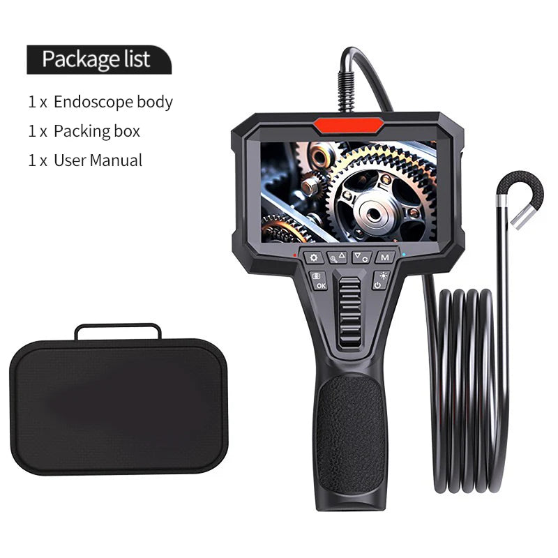 Two-Way Articulation Borescope 1080P 6.2MM HD Steerable Endoscope Camera with 4.3 INCH LCD Monitor For Wall Engine Hole Camera