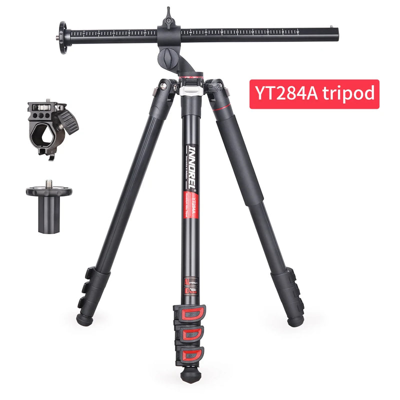 INNOREL YT284A Professional Aluminium Alloy Camera Tripod Horizontal Stand for DSLR Video Camcorder with Center Column Load 20kg