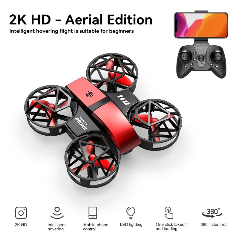 Lenovo Mini Drone 4K HD With 1080P Wide Angle Camera WiFi RC Drone Height Keep Drones Helicopter Kids Toys 4DRC Quadcopter