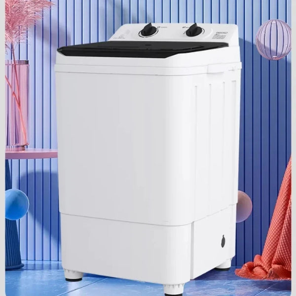 Washing machine large-capacity semi-automatic small household wave washing and removing all-in-one antibacterial underwear socks