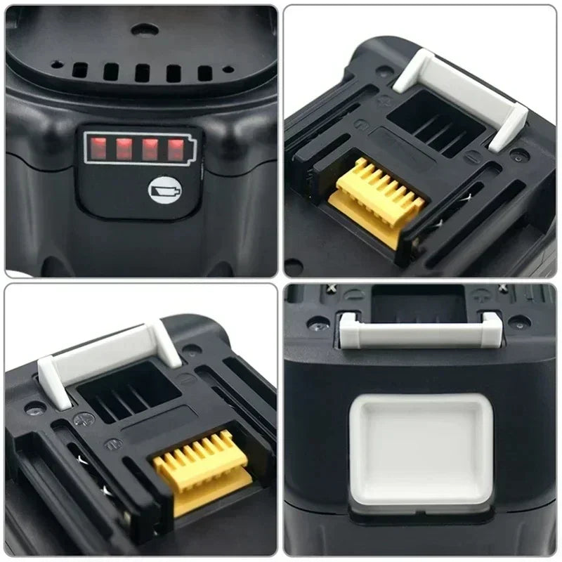 18V 6000mAh Rechargeable Power Tools Battery with LED Li-ion Replacement LXT BL1860B BL1860 BL1850+2A Charger