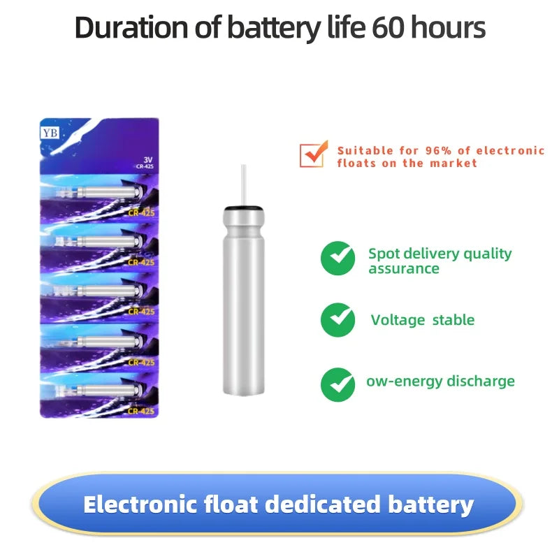 Buy 1 Get 1 FREE Fishing Floats Battery CR425 322 435 435 311 Night Fishing Floats Lithium Battery 3.6V Electric Floats Battery