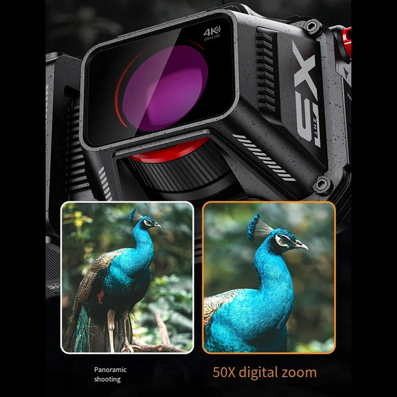 Anti-Shake 4K Digital Camera 50X Digital Zoom 70MP HD Video Stabilization Compact Camera For Photography And Video Recorder