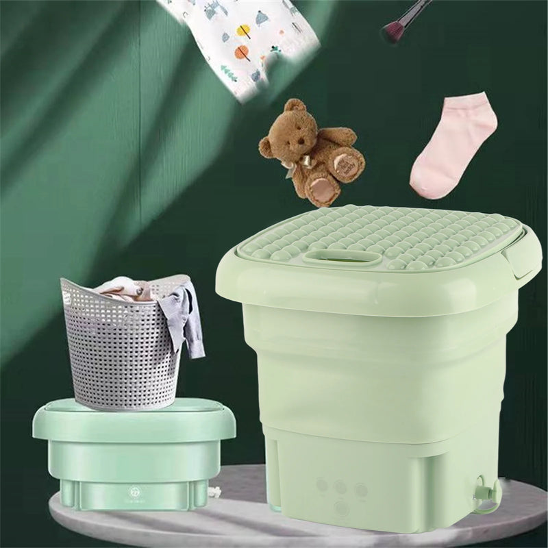 Portable Folding Washing Machine 3 Modes Deep Cleaning Half Automatic Mini Travel Washer US Plug 110-240V