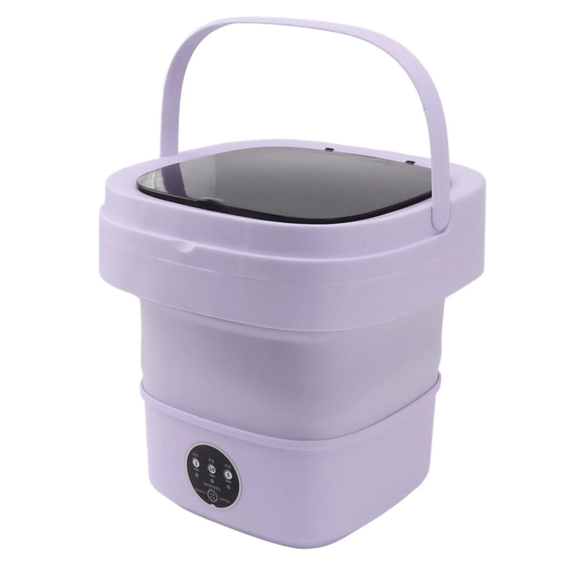 6L Portable Small Foldable Washing Machine with Spin Dryer For Socks Underwear Panties Washer Household Mini Washing Machine