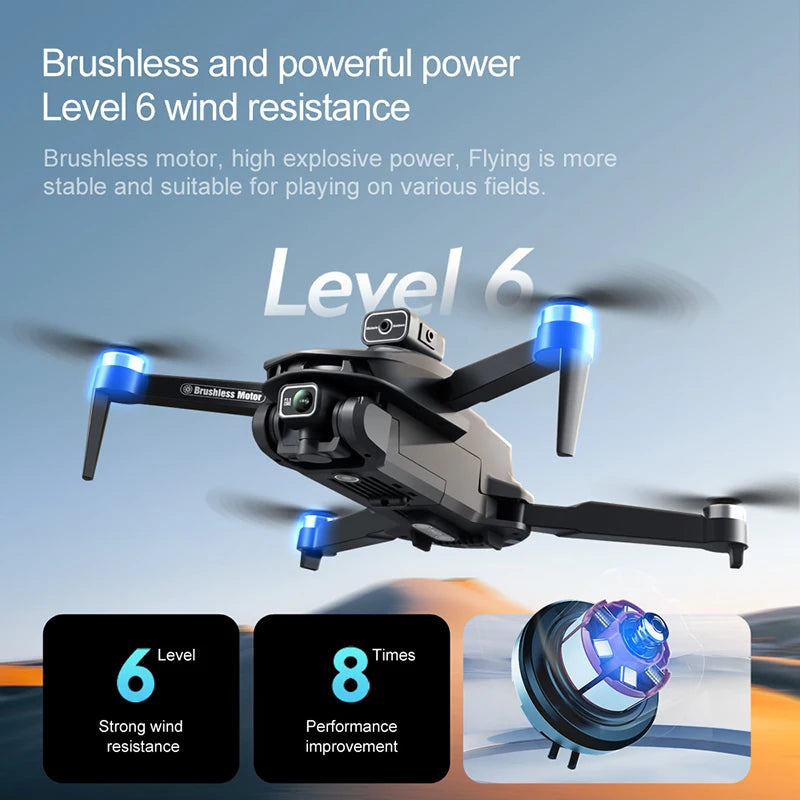 Xiaomi V168 Drone GPS 8K HD Professional Brushless Motor Aerial Photography Dual-Camera Omnidirectional Obstacle Avoidance UAV