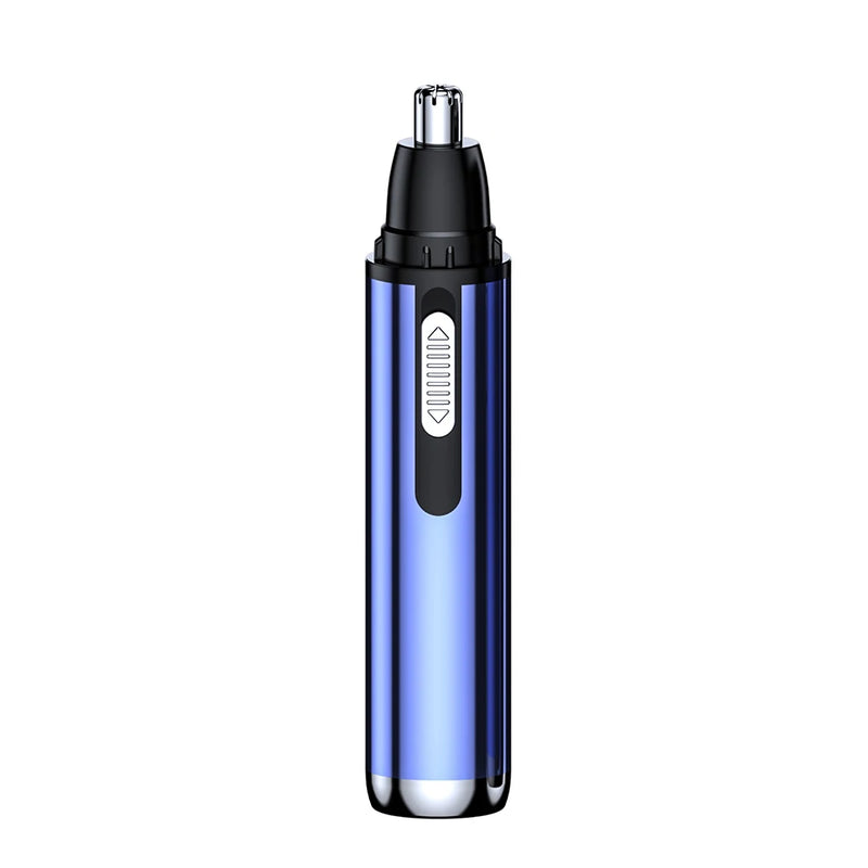 Electric Nose Ear Hair Trimmer Battery Operated Rechargeable Portable Hand Held Clippers Remover with Cleaning Brush