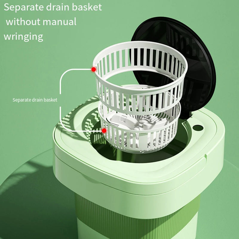 7L 11L Portable Folding Washing Machines with Spin Dryer for Clothes Travel Home Ultrasonic Mini Underwear Sock Washer Kid 미니세탁기