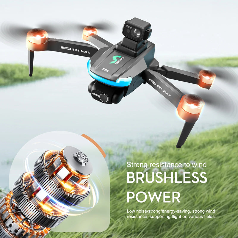 S9S Aerial Photography Drone GPS Positioning Return Home 4K HD WIFI Quadcopter Brushless Motor Obstacle Avoidance RC Aircraft