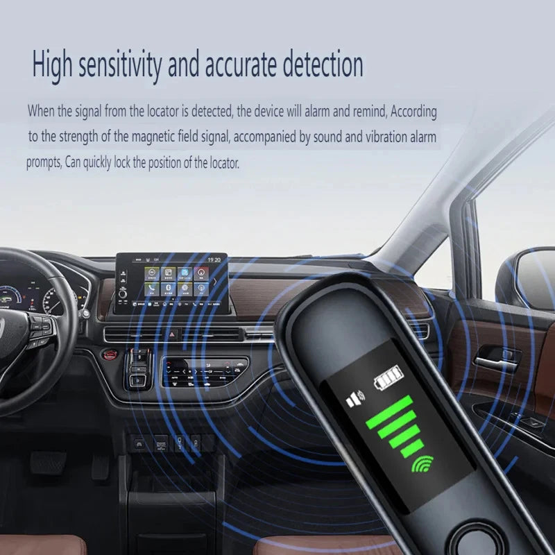 Hidden Camera Detector Anti Spy Sneak Car GPS Tracker Listening Device Bug Wireless Signal Scanner Gadget Security Protection