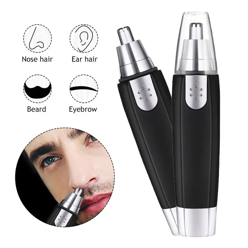 Electric Nose Hair Trimmer Implement Shaver Clipper Men Women Ear Neck Eyebrow Trimmer Shaver Man Clean Trimer Razor Remover Kit