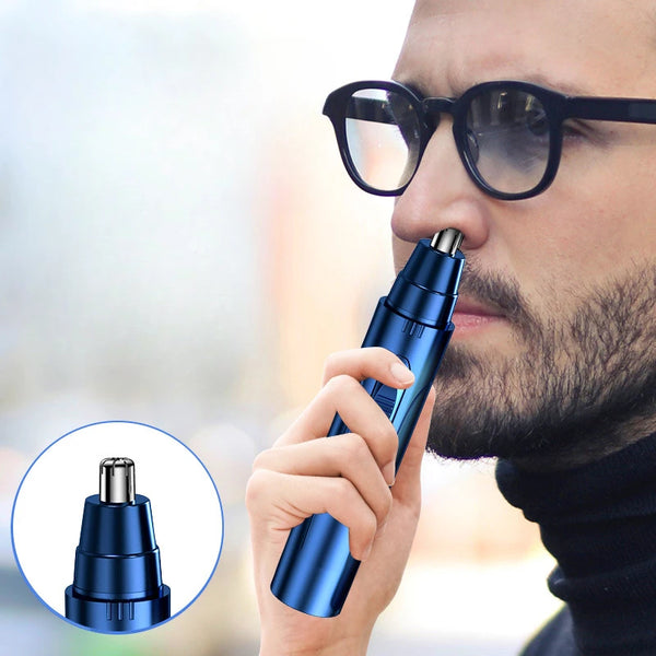 Electric Nose Hair Trimmer Ear Nose Hair Trimmer Professional Painless Nose Rimmer for Men Women Hair Black Blue