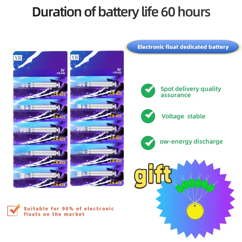 Buy 1 Get 1 FREE Fishing Floats Battery CR425 322 435 435 311 Night Fishing Floats Lithium Battery 3.6V Electric Floats Battery