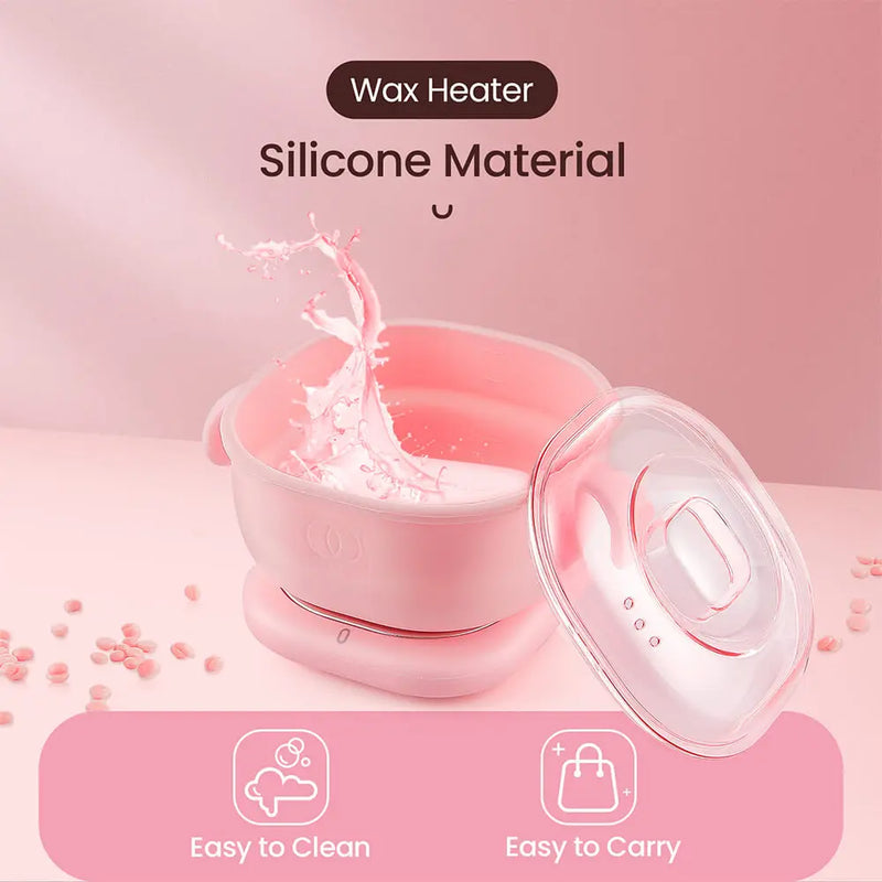 400ML Silicone Bowl Wax Heater Machine Hair Removal Wax-melt Machine Depilatory Wax Melting Warmer Wax Heating Base Pot Melter