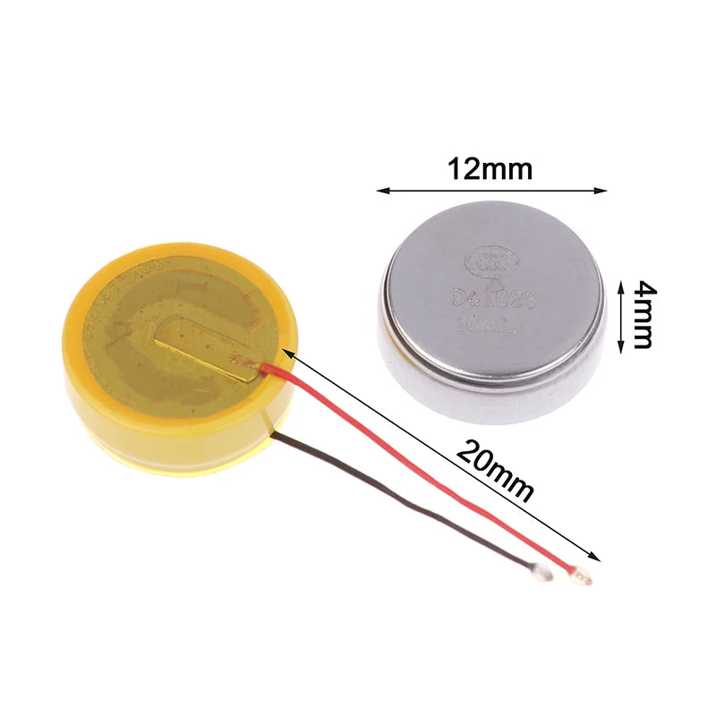 2Pcs New LIR1240 Rechargeable Button Battery 3.6V 50mAh For TWS Bluetooth Headphone Replacement Battery Accessories