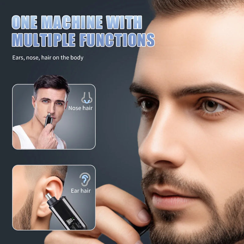 Electric nose hair trimmer mini nose hair repair charging nose hair shear washing men and women repair artifact