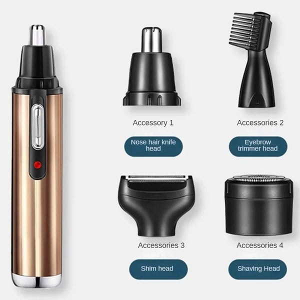 Beard Trimmer for Men  Electric Shaver Nose Ear Trimmer Electric Nose Hair Clipper USB Rechargeable  Washable Shaving