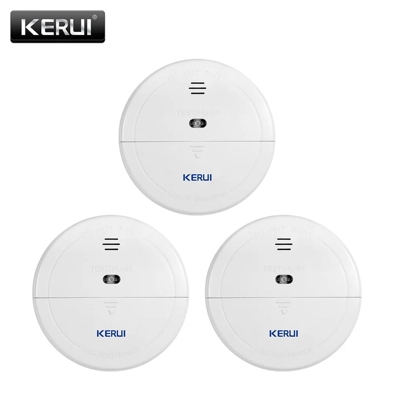 KERUI Wireless Home Smoke Detector 80db Fire Protection Firefighter Sensors Store House Security Alarm System