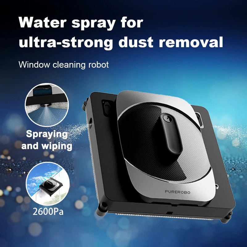 Purerobo W-S8S Robot Window Cleaner Window Cleaning Robot Smart Home Robot Vacuum Cleaner Remote Control Glass Cleaning Robots