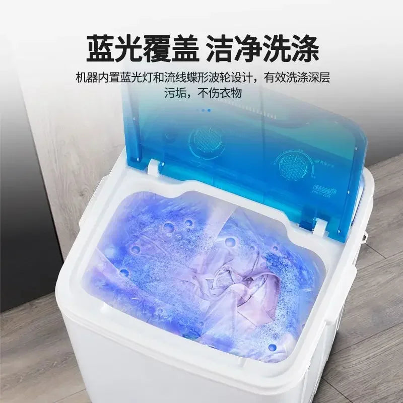 Washing machine for home use full semi-automatic mini dormitory small sock washer children underwear washing off all in one