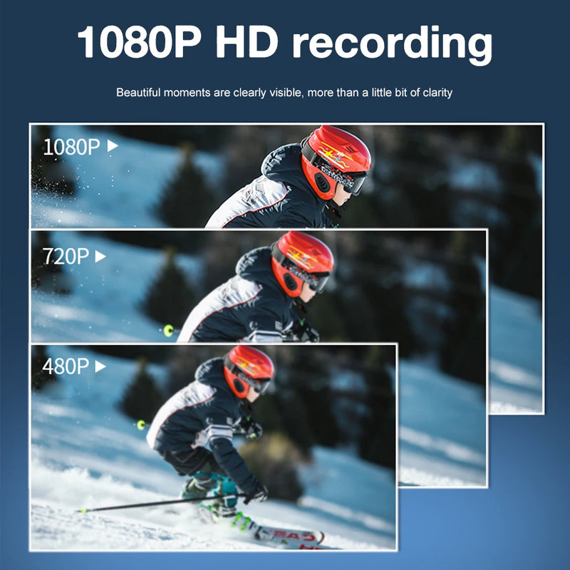 Full Hd 1080P Mini Sports Dv Camera Bike Motorcycle Helmet Action Dvr Video Vlog Recording Camera Perfect for Outdoor Sports