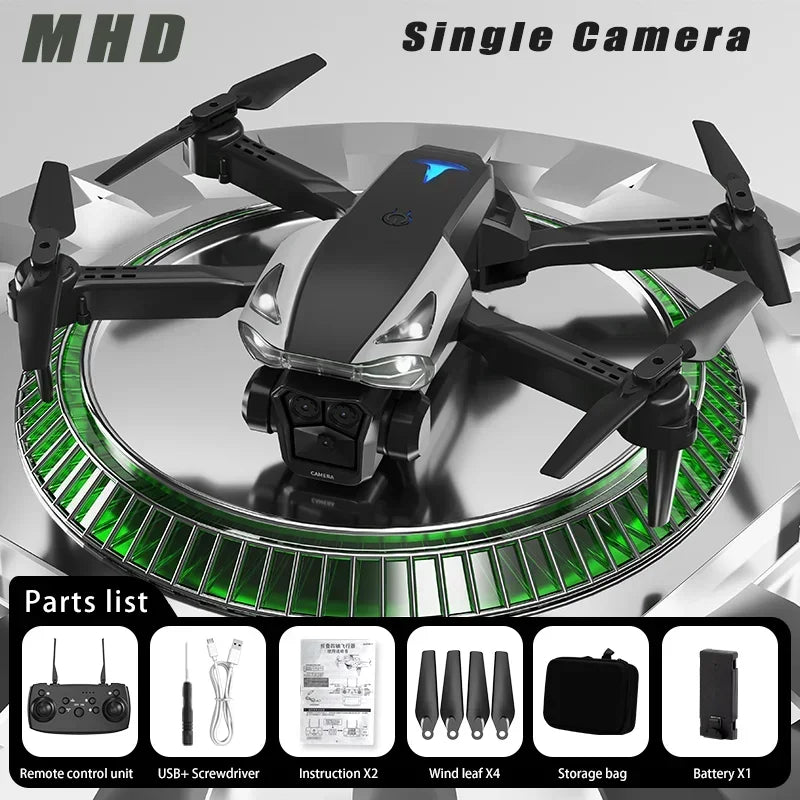 MHD Dual Camera Drone H18 Camera with 4K Professional Folding Drone with 4K Camera Mini  RC Helicopter FPV air plane Quadcopters