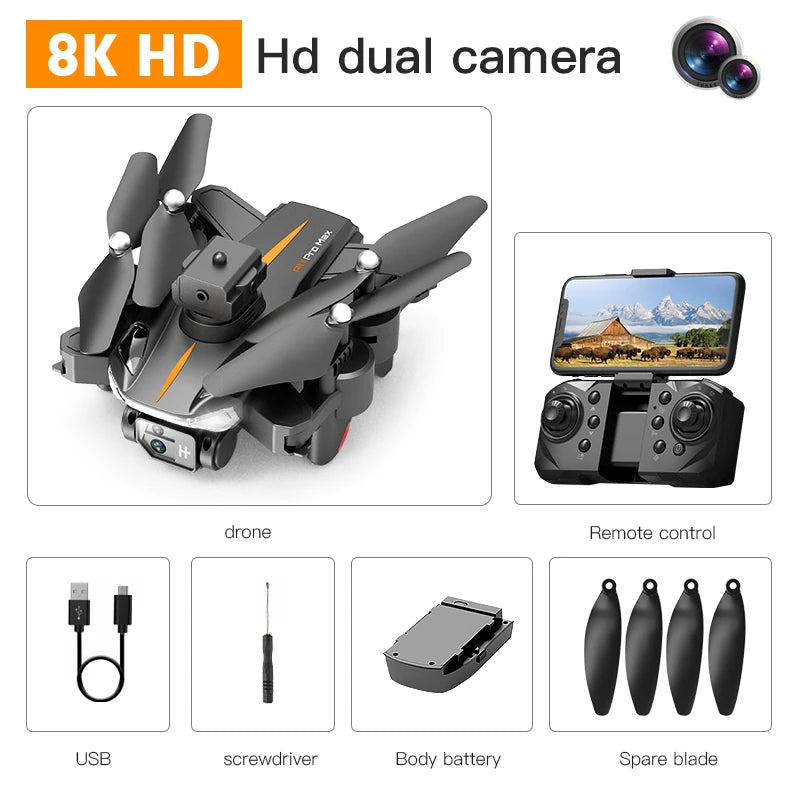 P11S New Drone RC 8K photography omnidirectional obstacle avoidance quadcopter electronically controlled professional WIFI FPV