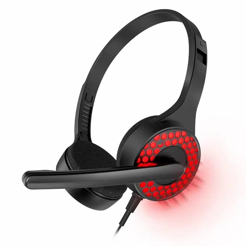 1Pc Headband Wired Headphone Headband With Mic Stereo Noise Headset 6D Sound Gaming Earphone For Pc Laptop