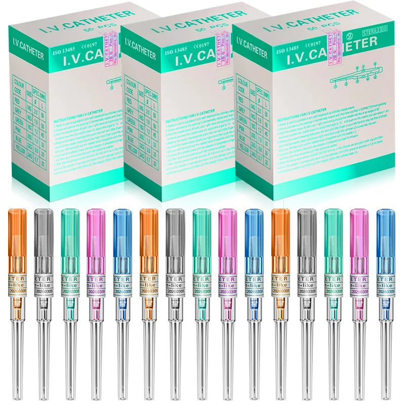 Disposable Piercing Needles 14/16/18/20/22G Catheter Cannula Sterile Body Ear Nose Nipple Lip Piercing Tools Tattoo Needle