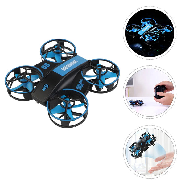 Mini LED RC Quadcopter Portable One Key Take Off Landing RC Helicopter Plane RC Drone LED RC Drone