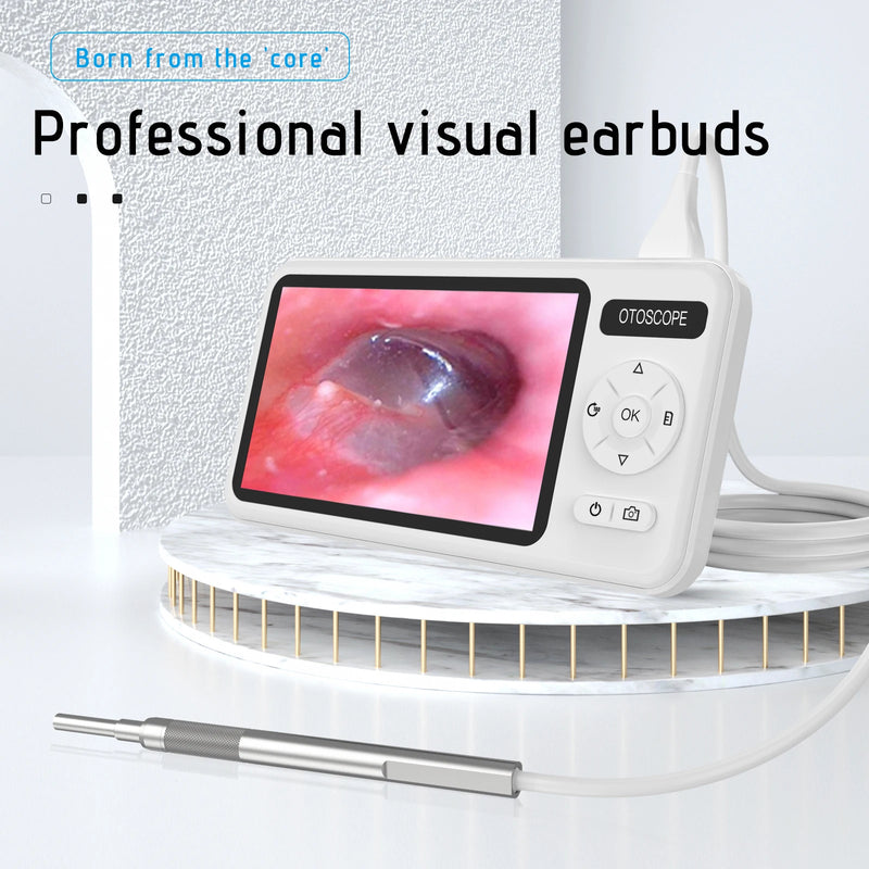 HD 1080P 3.9mm 4.5 Inch LCD Screen Ear Scope Endoscope Ear Wax Clean Otoscopy Camera Ear Endoscope Clean Mini Cameras