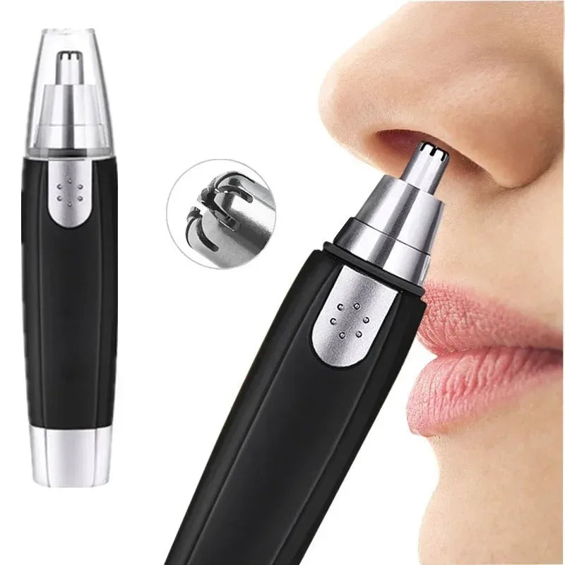 1PC Electric Nose Hair Trimmer, Professional Painless Nose And Ear Hair Trimmer For Women Men Waterproof Stainless Steel Head