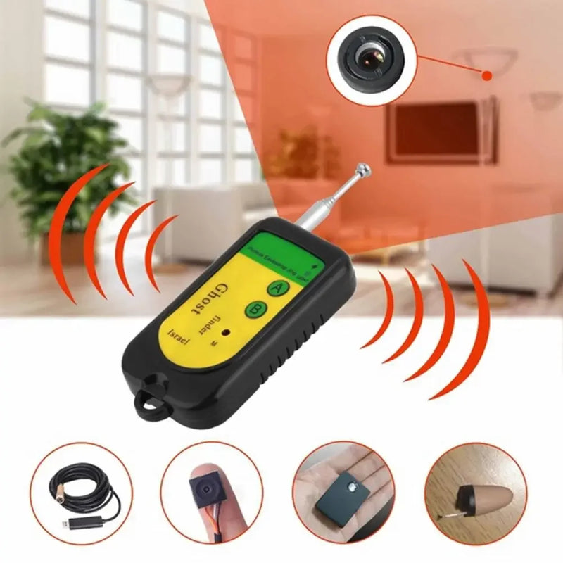 Anti-Spy Wireless RF Signal Detector Bug GPS Camera Signal Detection GPS Tracker Hidden Camera Eavesdropping Finder Device