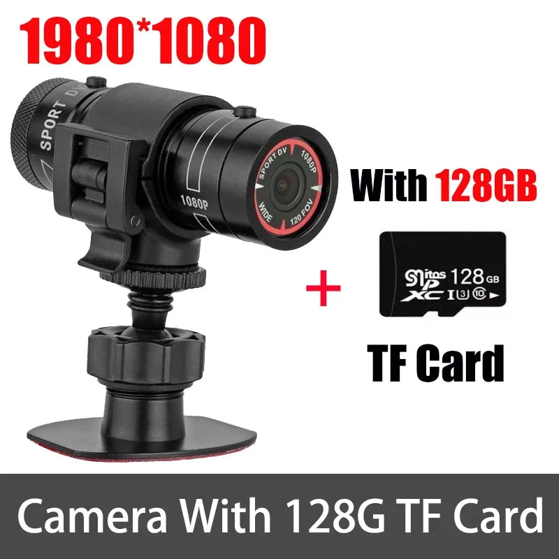 HD 1080p Waterproof Mini Sports Camera DV Video Recorder Camcorder Motorcycle Bicycle Bike Helmet Outdoor Sport Action Camera