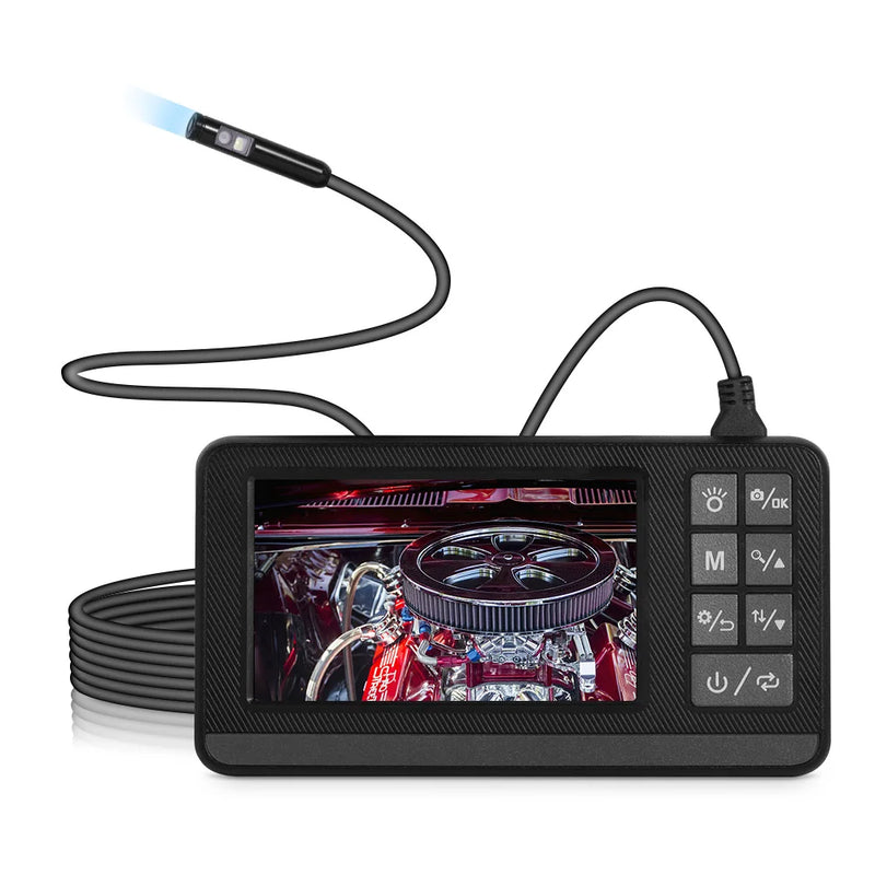 KERUI Dual&Single Lens Endoscope Camera with 1080P 4.3" IPS Screen IP67 Waterproof Car Pipe Inspection Borescope 2600mAh