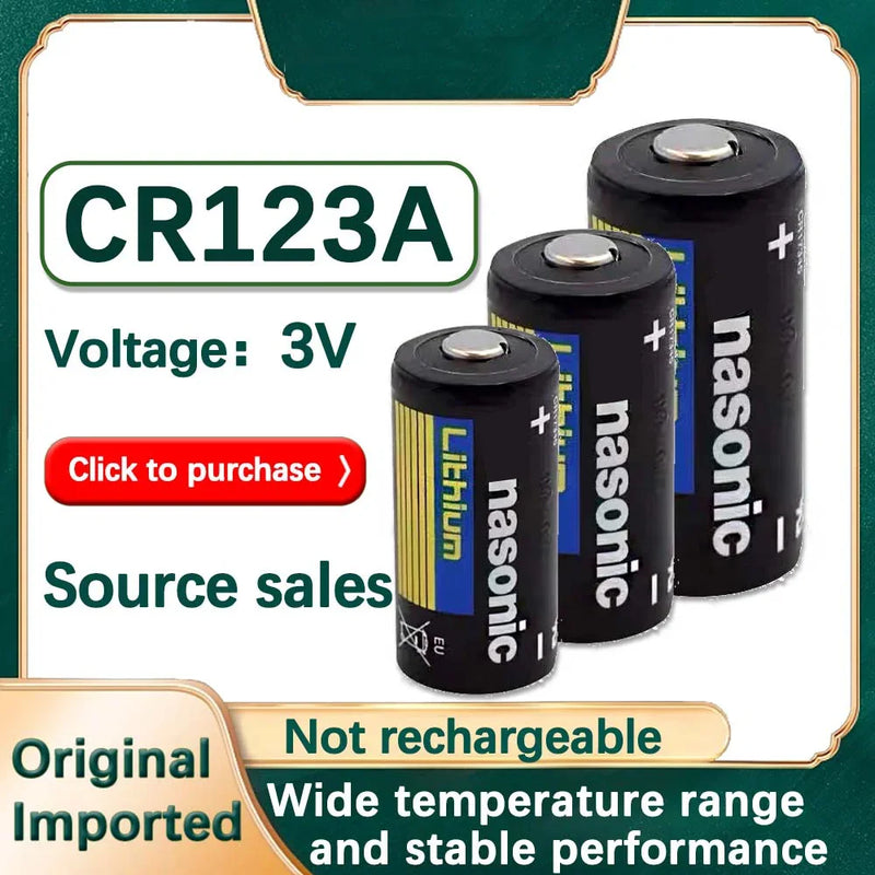 1PCS CR123A 3V Lithium Battery For Digital Camera Doorbells Flashlight Water Meters Smoke Alarm