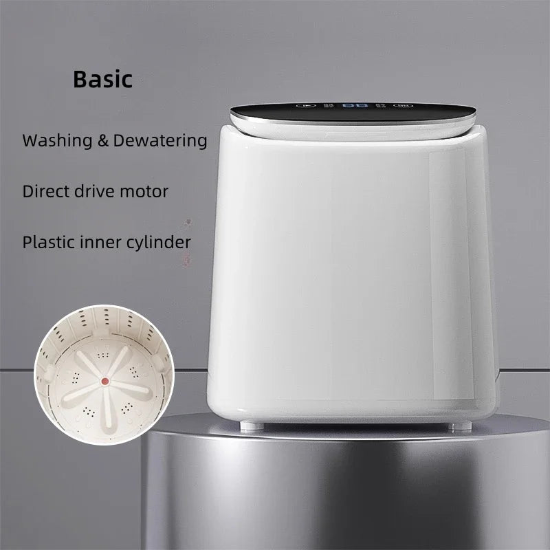 220V Underwear Socks Washing Machine Machine Small Automatic Mini Washing Machine Drying and Dehydration All-in-one Machine