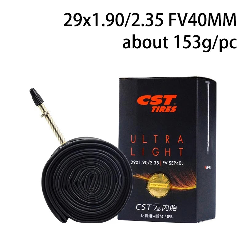 CST 26/27.5/29inch 700C MTB Road Bike Ultra Light inner Tube Presta Schrader FV/SV Valve 0.6mm Bicycle Tire Camera