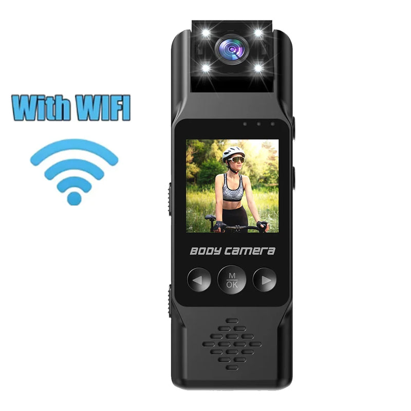 4K HD Mini WiFi Camera Portable Digital Video Recorder BodyCam Infrared Night Vision Law enforcement Cam Bike Camcorder New