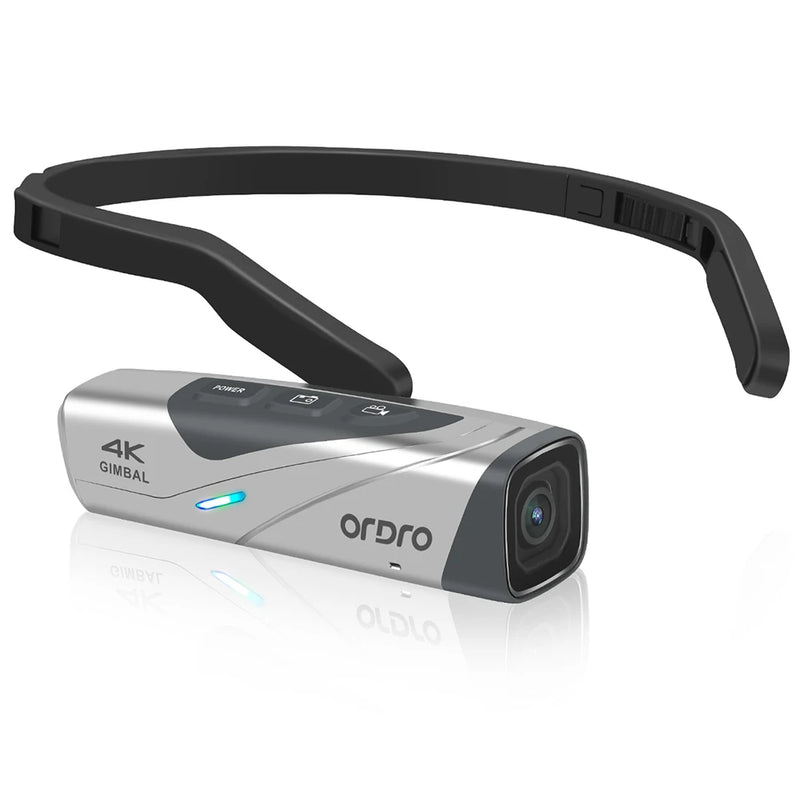 Ordro EP8 Head Wearable Action Camera Vlog 4K 60fps for YouTube Videos Motorcycle Helmet Digital Camcorder Camara Stabilization