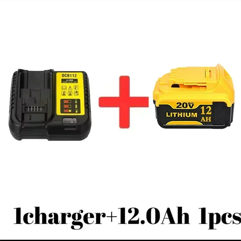 DCB200 20V Battery Compatible with dewalt power Tools 18V 12Ah rechargeable electric tool Lithium batteries 20V 18Volt 18v 12Ah