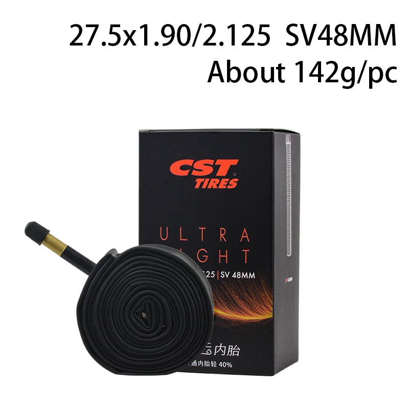 CST 26/27.5/29inch 700C MTB Road Bike Ultra Light inner Tube Presta Schrader FV/SV Valve 0.6mm Bicycle Tire Camera