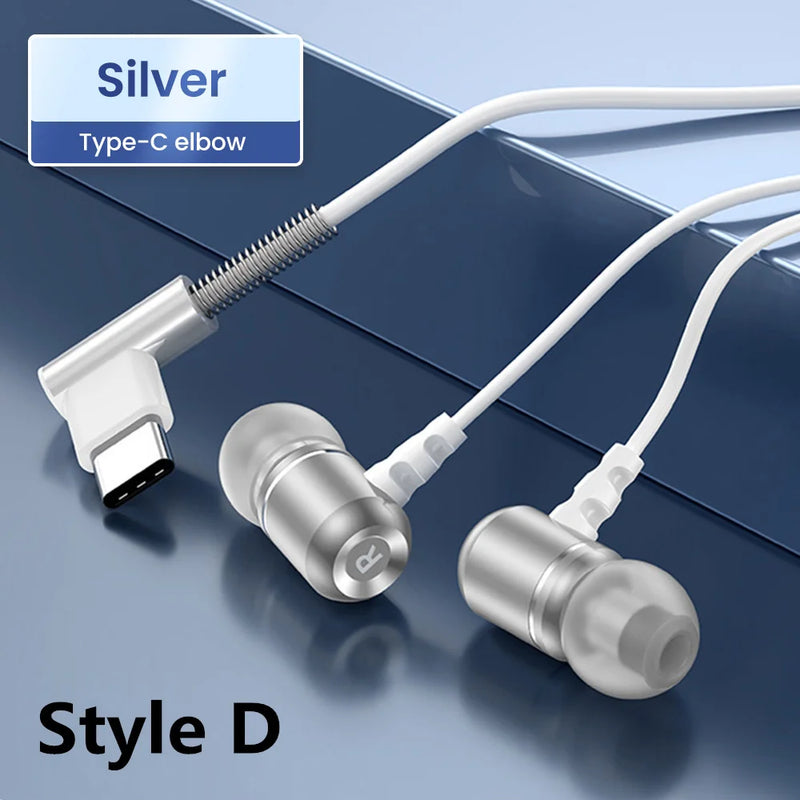 OLAF DAC Type C Earphones Wired Headset USB C Gamer Headphones Cable Handsfree Type-C Earbuds For iPhone 15 Samsung Xiaomi Phone