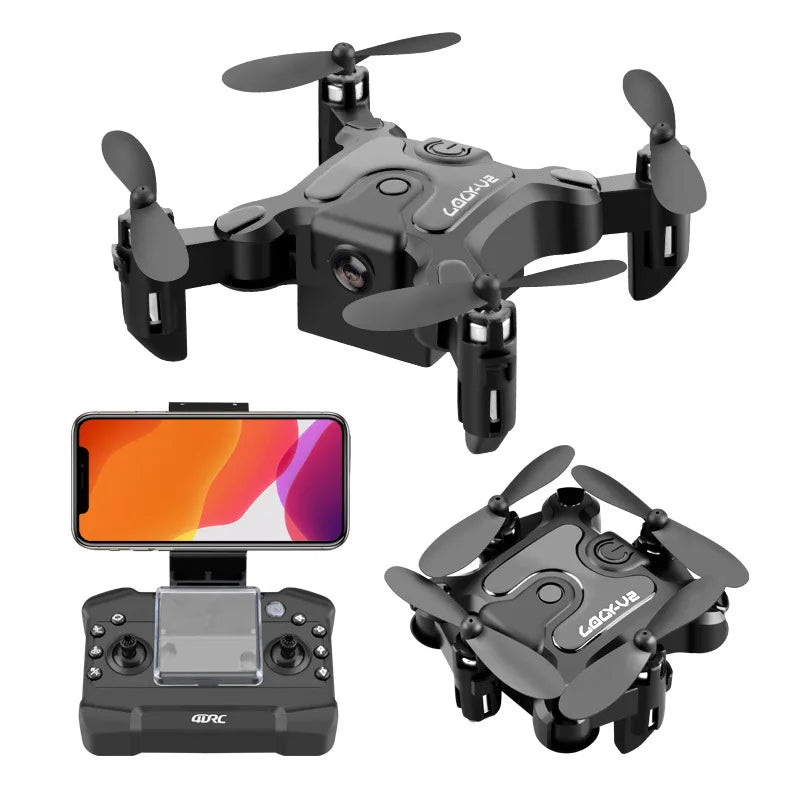 Mini folding drone V2 aerial photography professional quadcopter, remote-controlled drone for children's toys Christmas Gifts