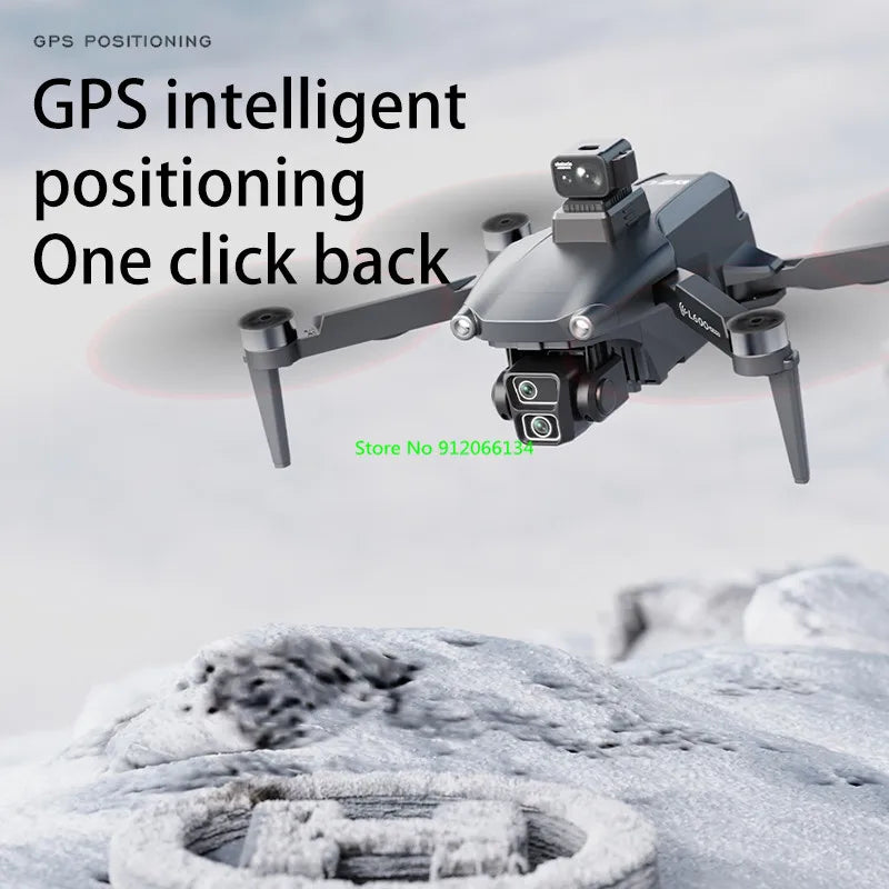 Brushless Obstacle Avoidance GPS Return Optical Flow 5G LCD WIFI FPV RC Drone 3KM 8K EIS Anti Shake Remote Control Quadcopter